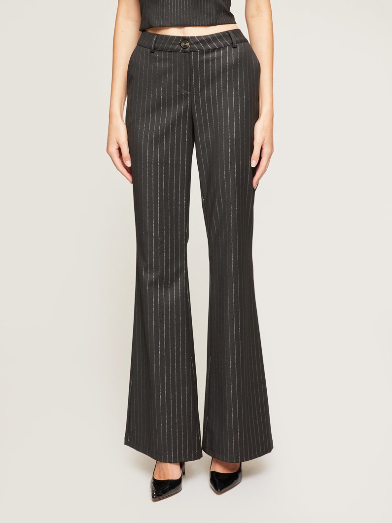 PANTS - NERO GESSATO