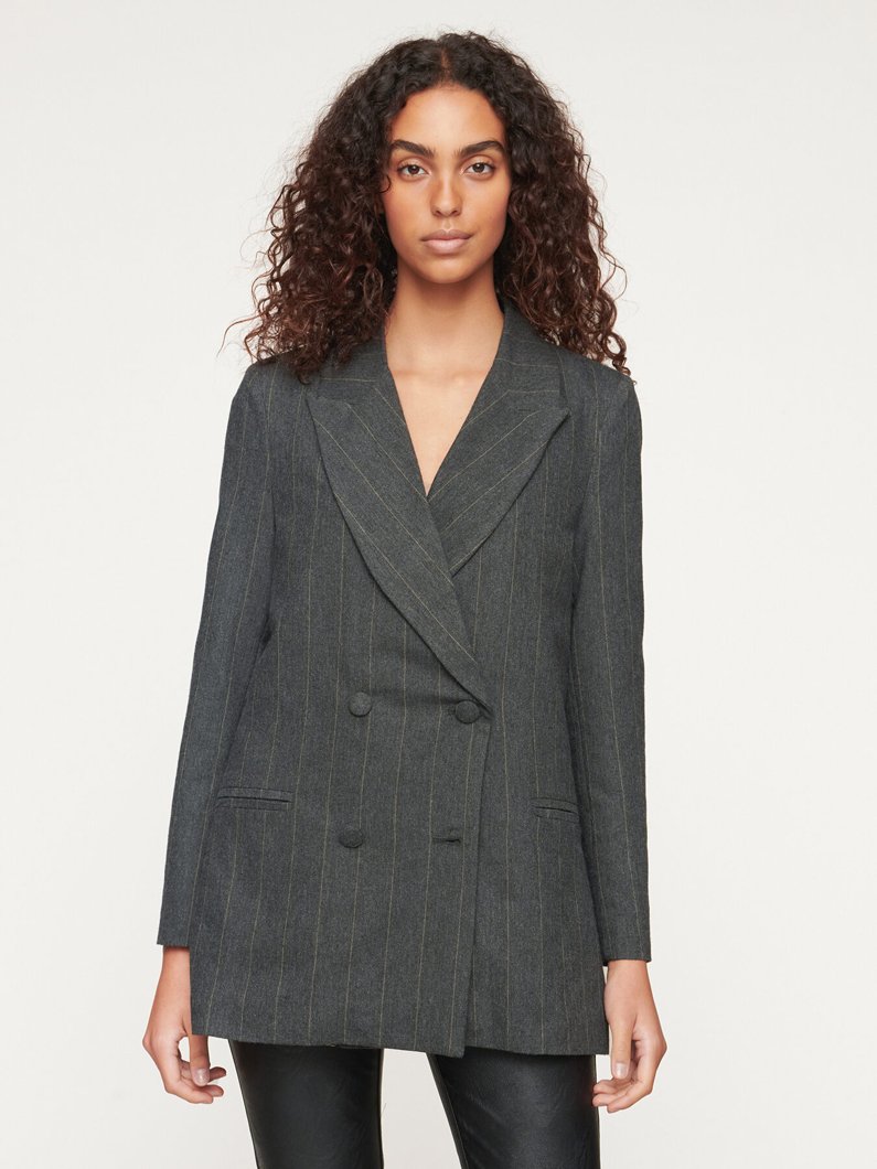 BLAZER - GRIGIO/CAMMELLO