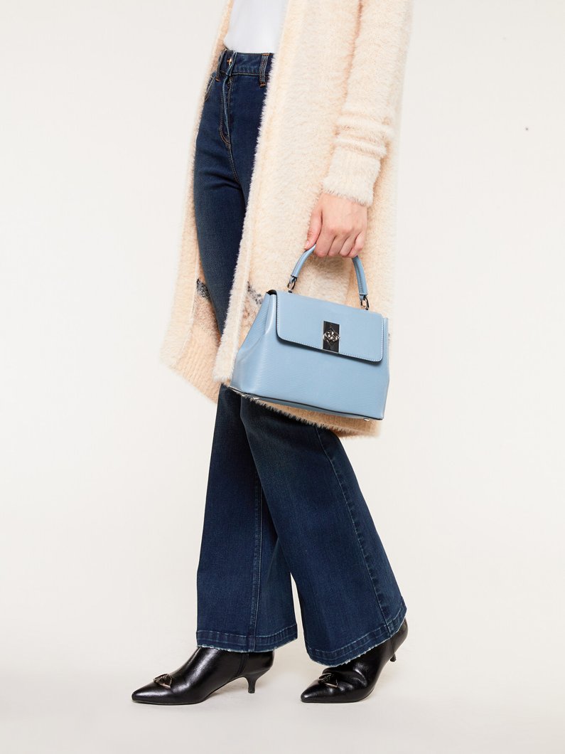HANDBAG - LIZARD LIGHT BL