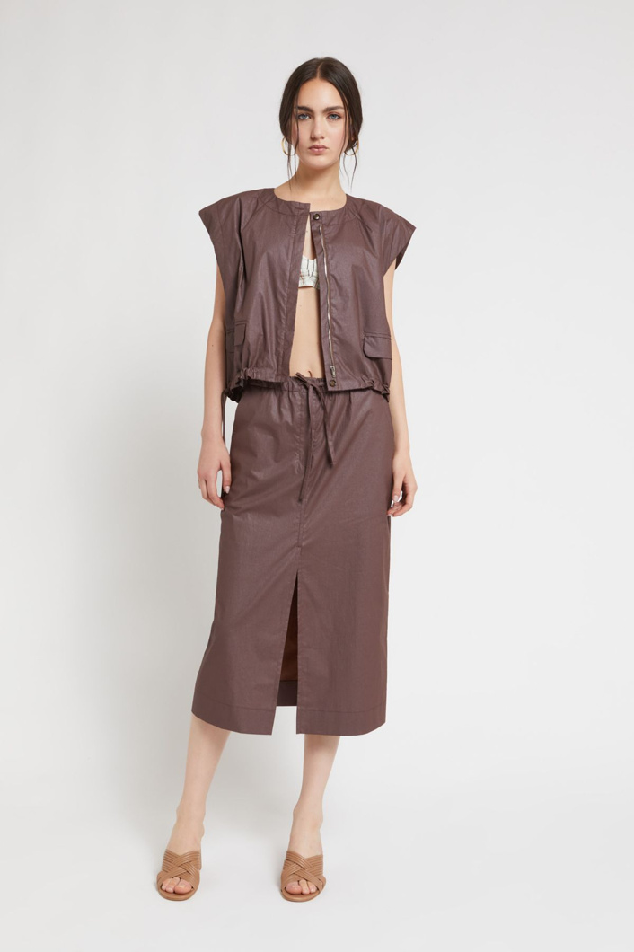 SKIRT - CHOCOLATE
