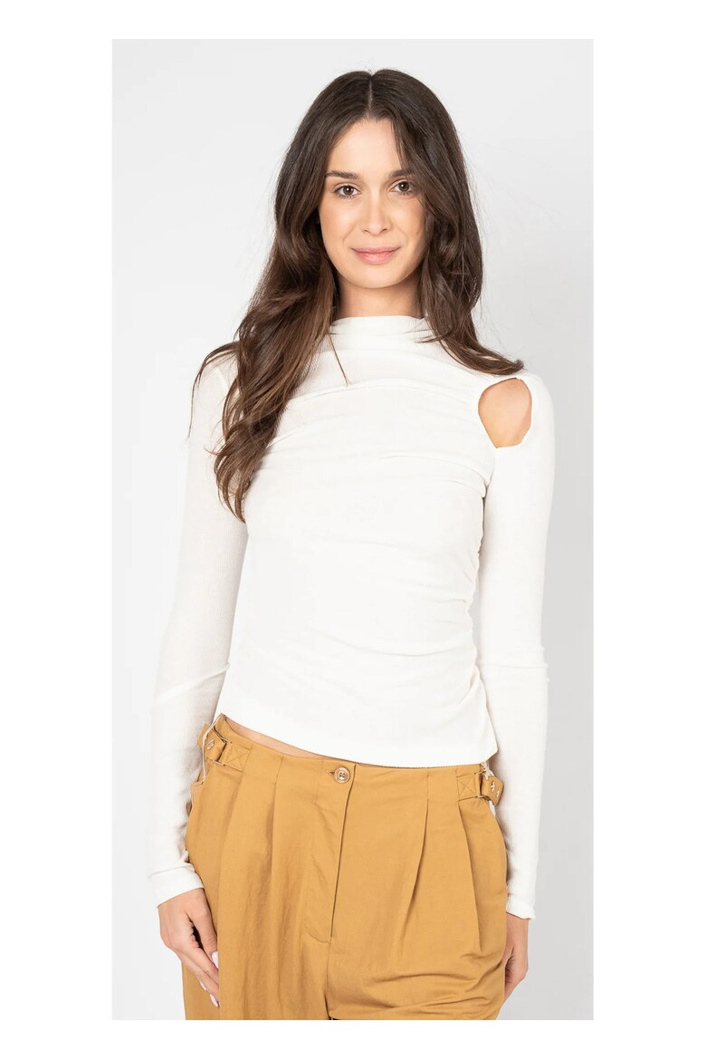 TOP LONG SLEEVE - BIANCO
