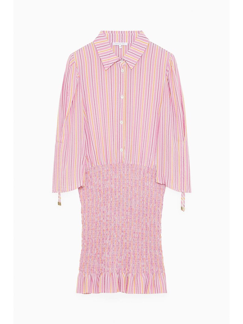DRESS - MAUVE LUREX STRIPES