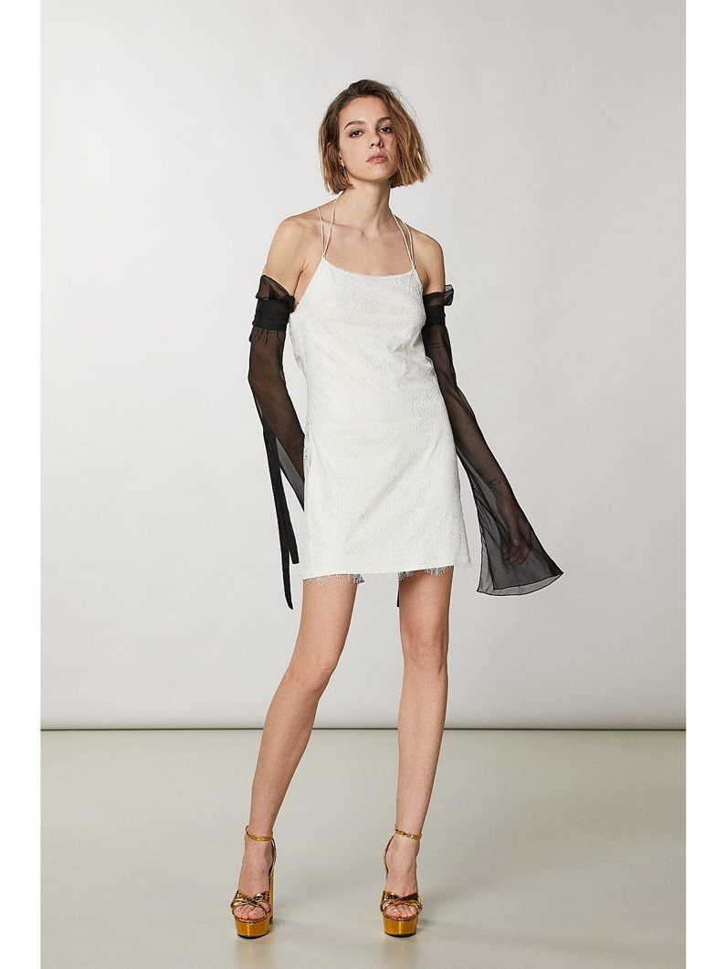 DRESS - SILVER LACE