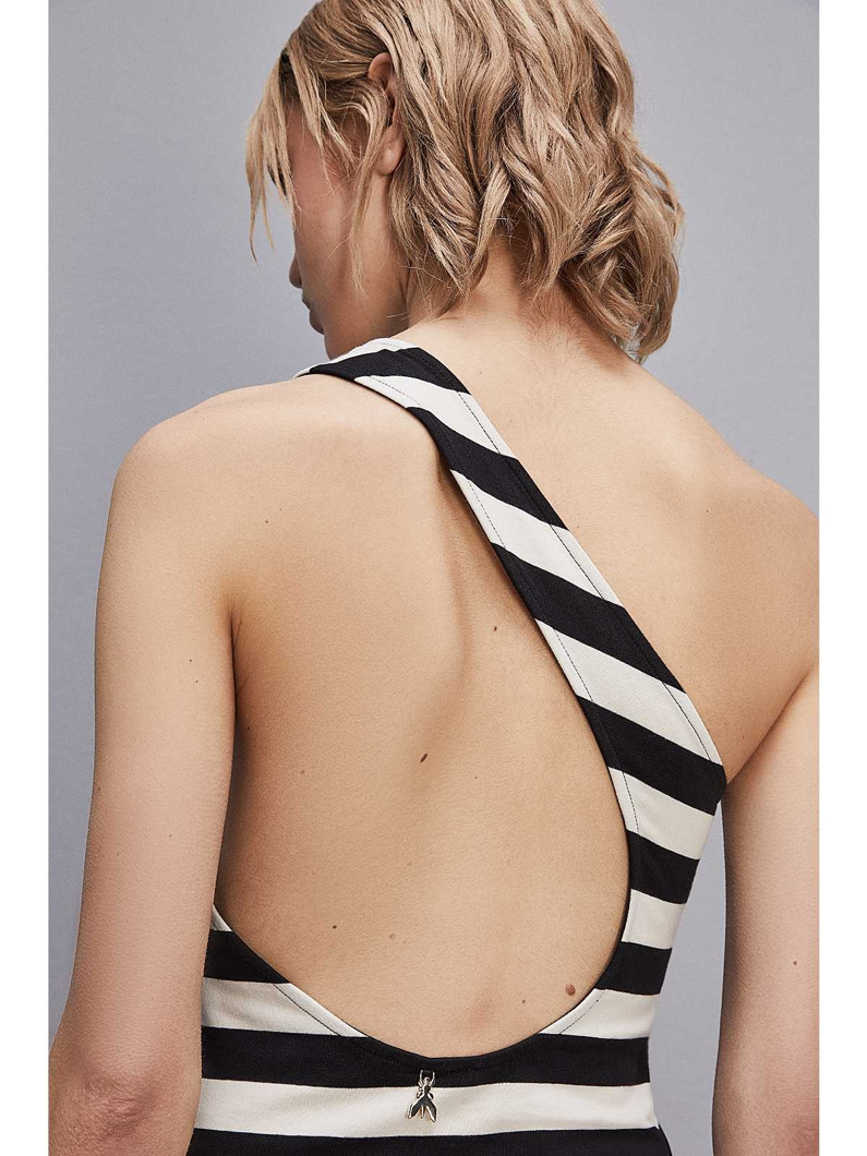 DRESS - BLACK/WHITE STRIPES