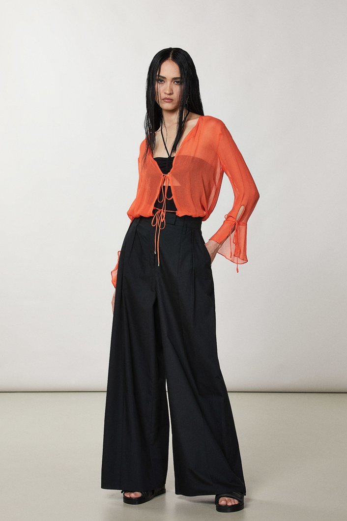 BLOUSE - INTENSE CORAL