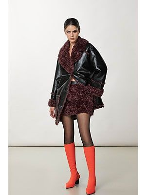 SKIRT - NERO & PURPLE