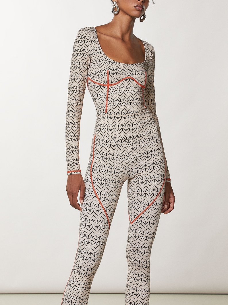 BODY TOP - CRAFT BEIGE MONOGRAM