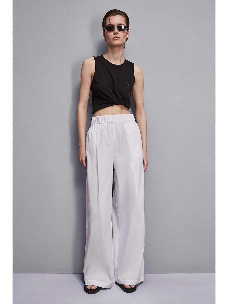TROUSERS - BIANCO OTTICO