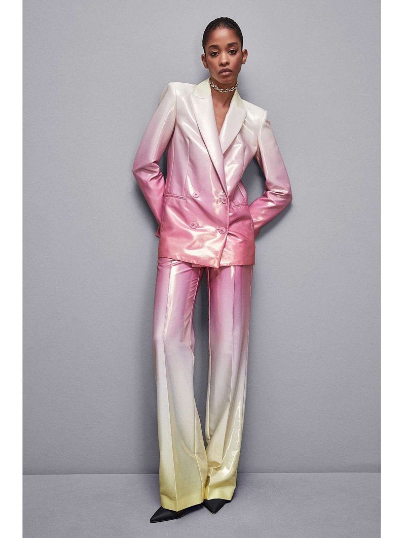 TROUSERS - METALLIC DEGRADE
