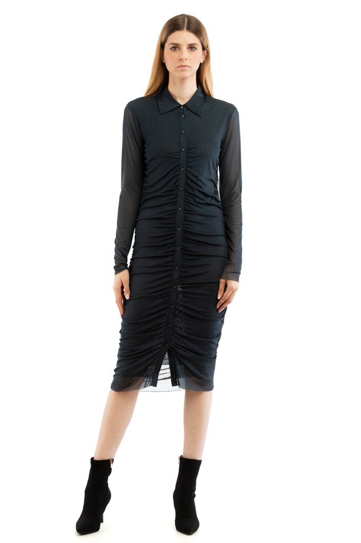 DRESS - PETROL BLUE