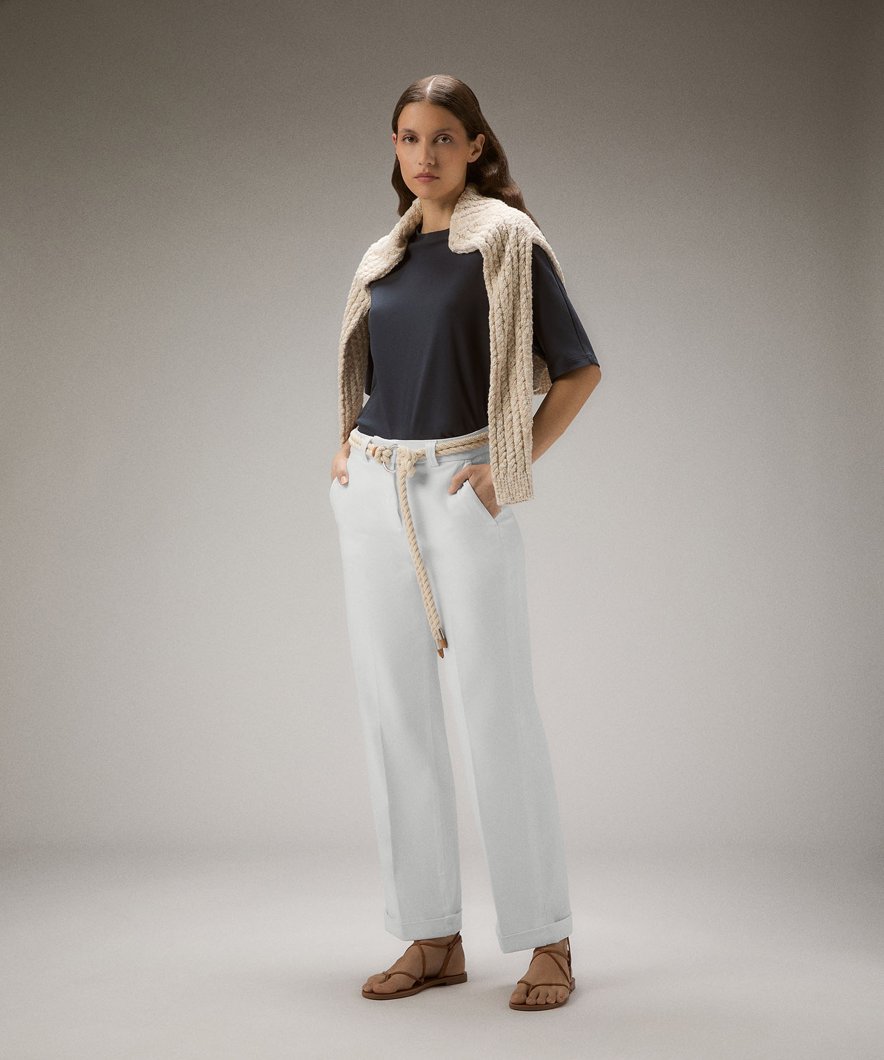 TROUSERS - BIANCO
