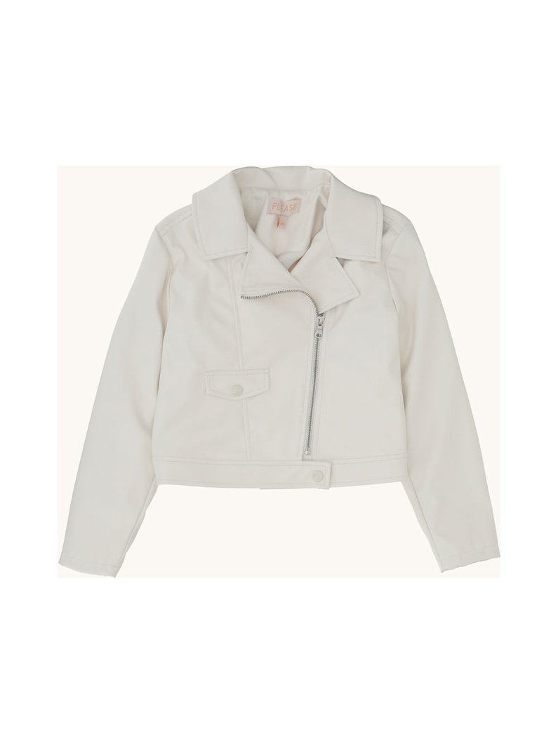 BLOUSON - WHITE WOOL