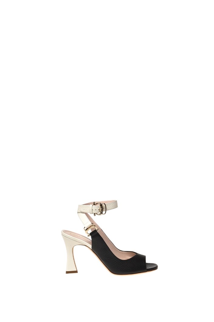 SANDALS - BLACK/WHITE
