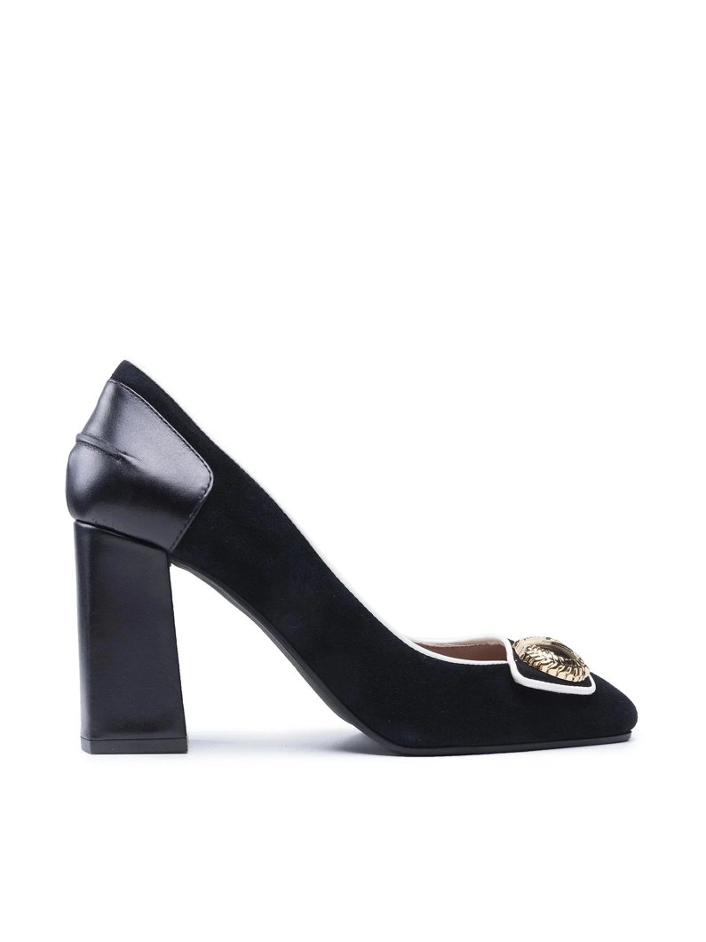 HIGH HEELS - BLACK/PORCELAIN/BLACK