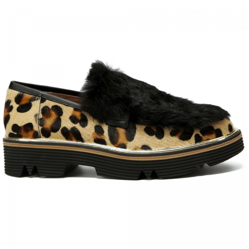 LOAFERS - BEIGE/BLACK/BROWN