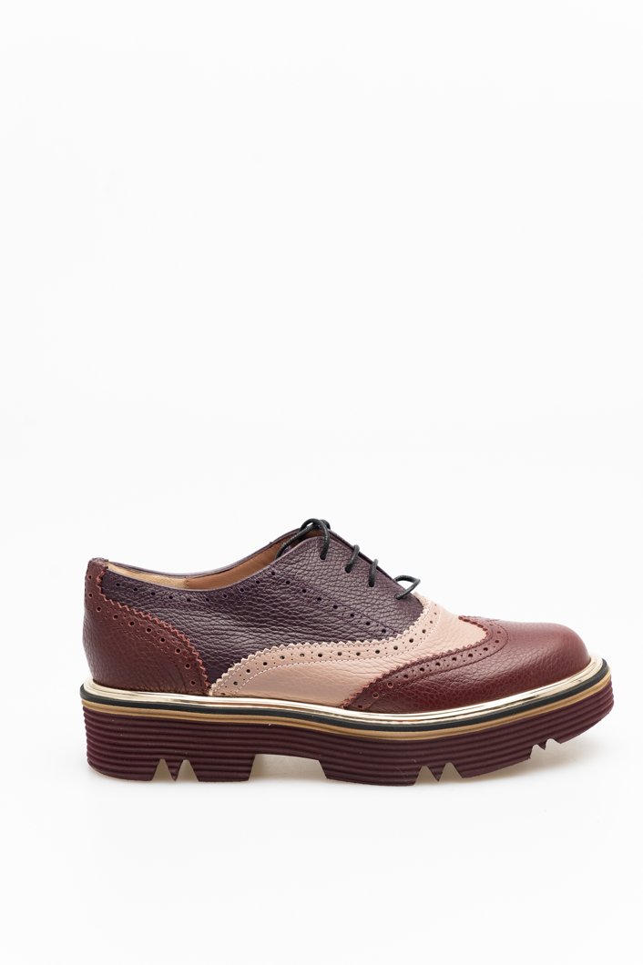 LOAFERS - BURGUNDY/CAMEL/AUBERGINE