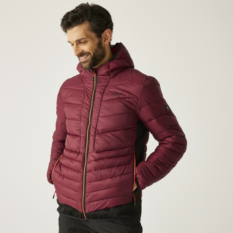 BLOUSON - DKMAROON/BLK