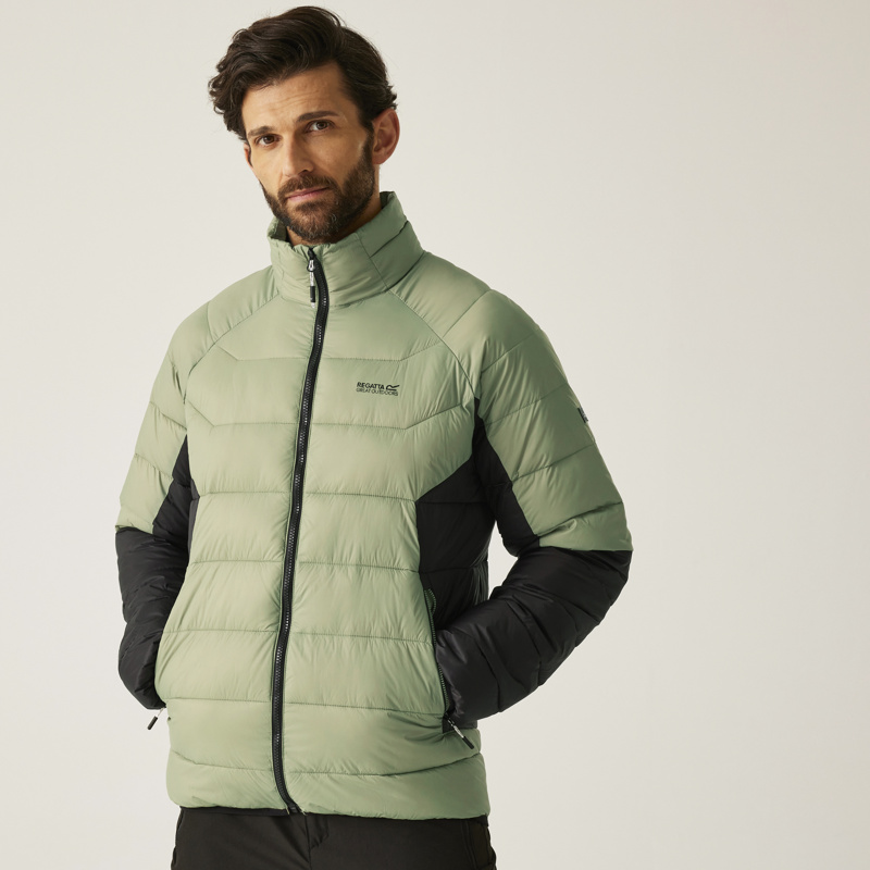 BLOUSON - OILGREEN/BLK