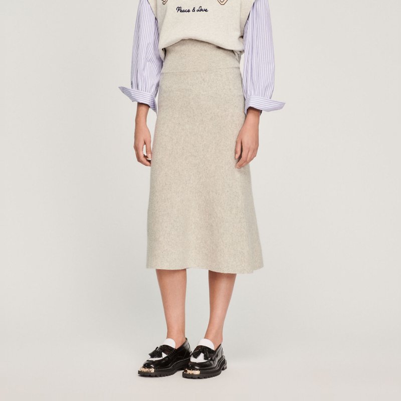 SKIRT - MOCKED GREY