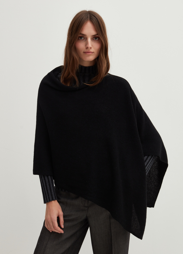 PONCHO - BLACK