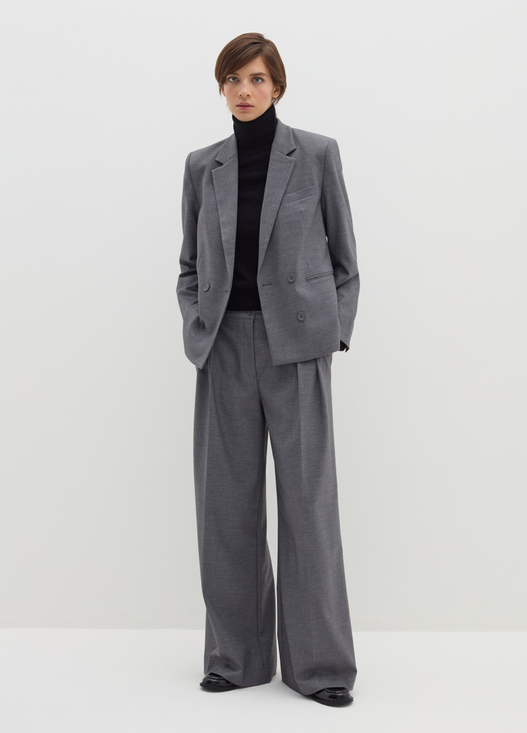 BLAZER - GREY MELANGE