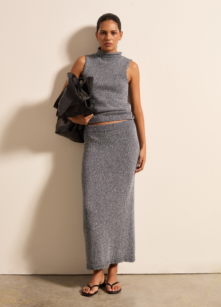 SKIRT - BLUE WHITE
