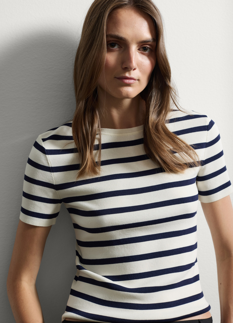 T-SHIRT SHORT SLEEVE - OFF WHITE BLUE