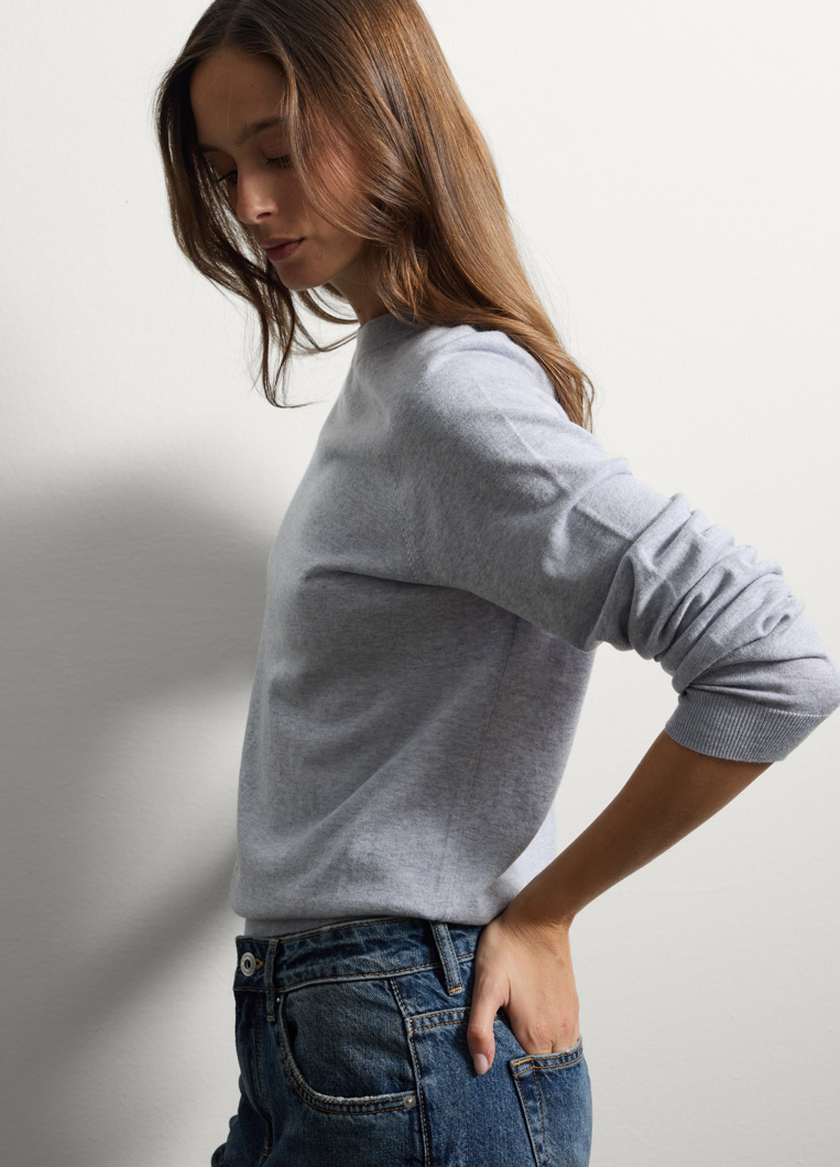 SWEATSHIRT - GREY MELANGE