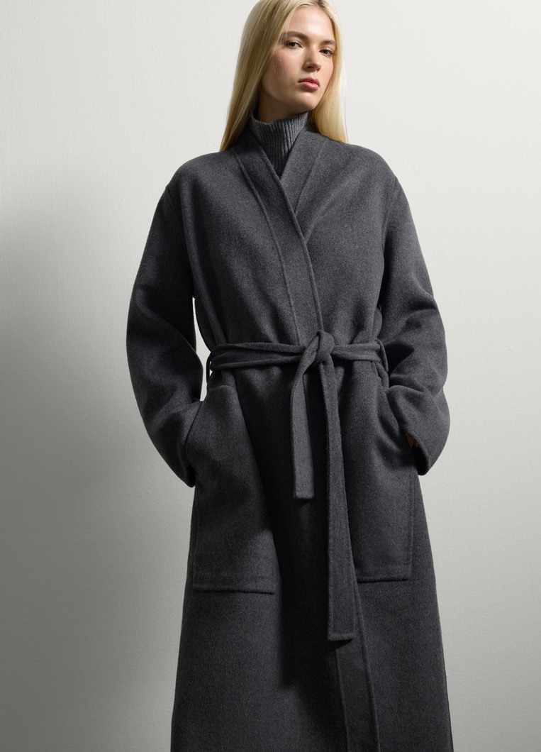 COAT - DARK GREY MELANGE AS C.S.