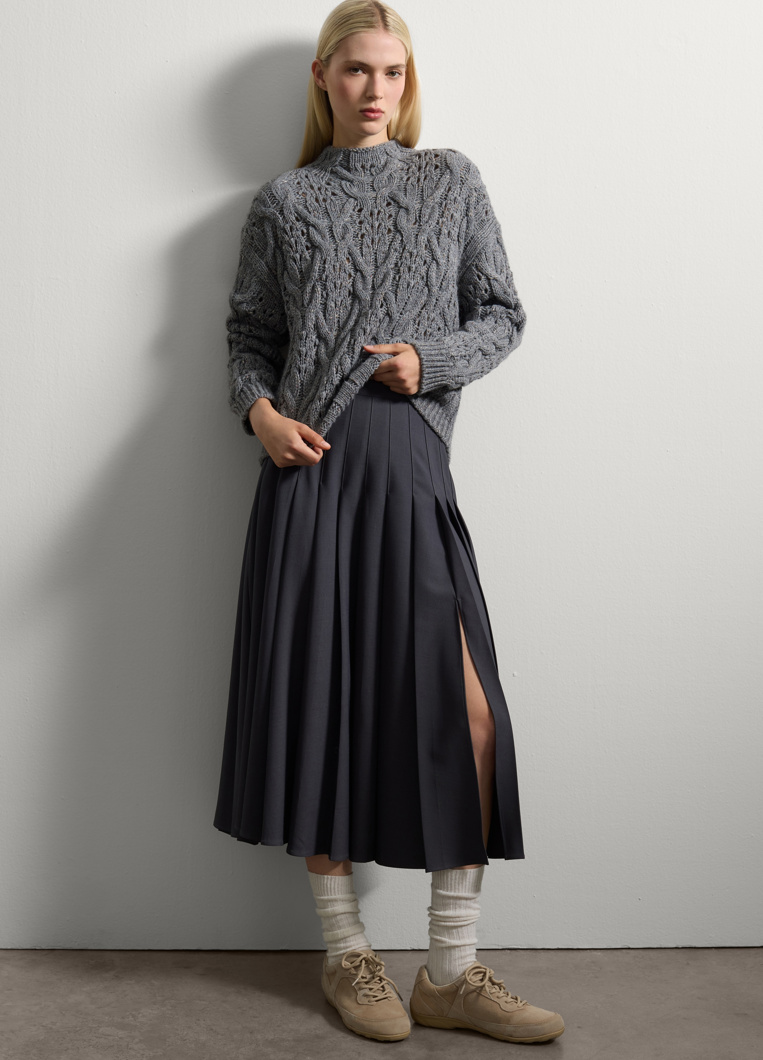 SWEATSHIRT - GREY MELANGE