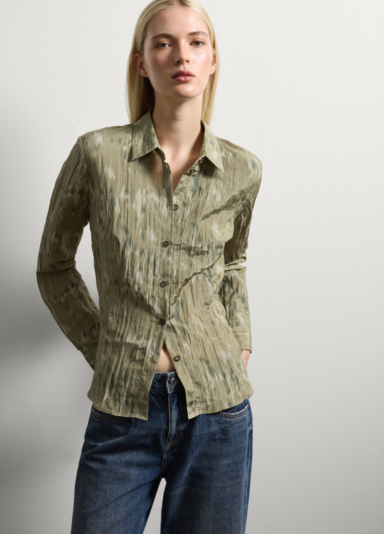 SHIRT - GREEN PRINT OPTION 3