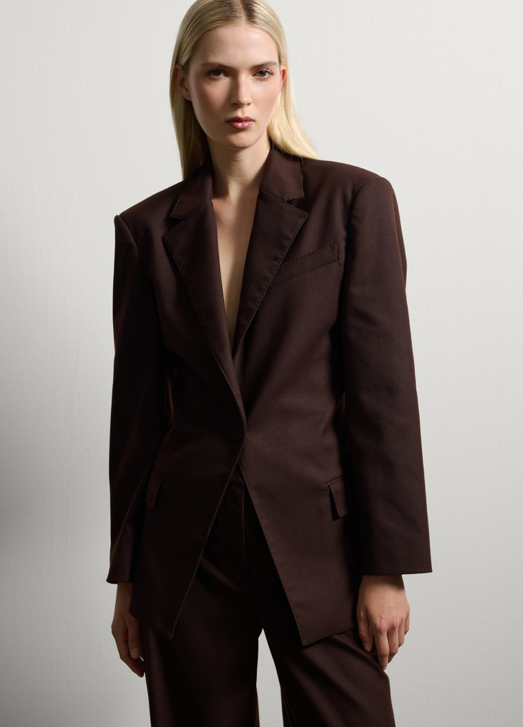 BLAZER - DARK BROWN