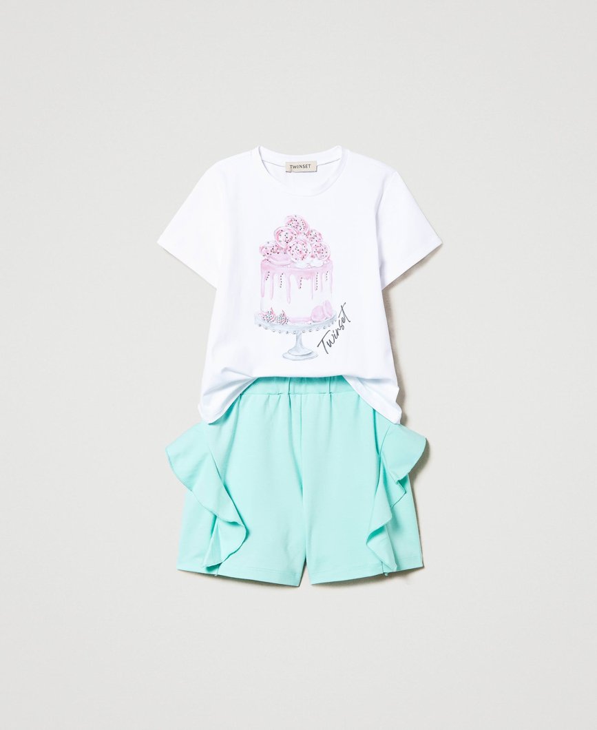 SET 2: BLOUSE + SHORTS - BIC.MERINGA/LATTEMENTA