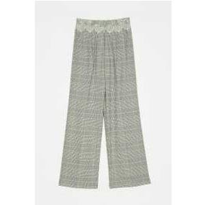 PANTS - CHECK NEVE/NERO