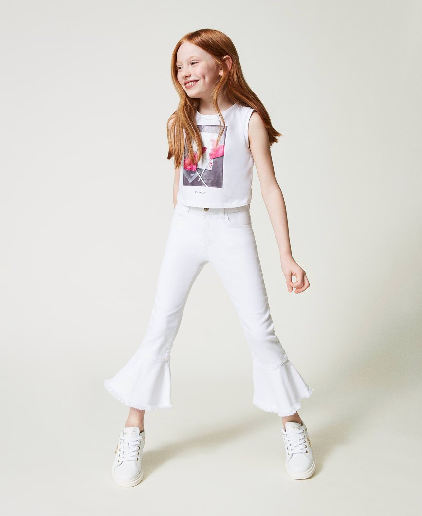 TROUSERS - LUCENT WHITE
