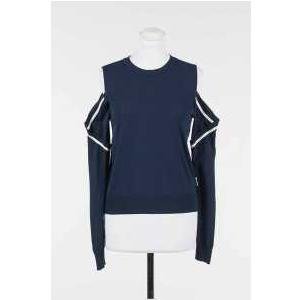 PULLOVER - BIC.DRESS BLUE/OFF WHITE