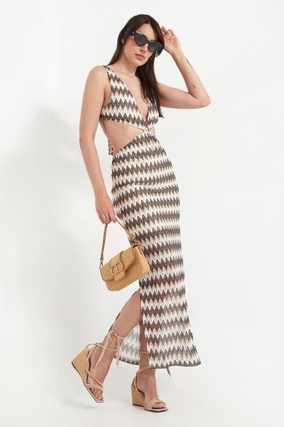 DRESS - MUL.CHEVRON