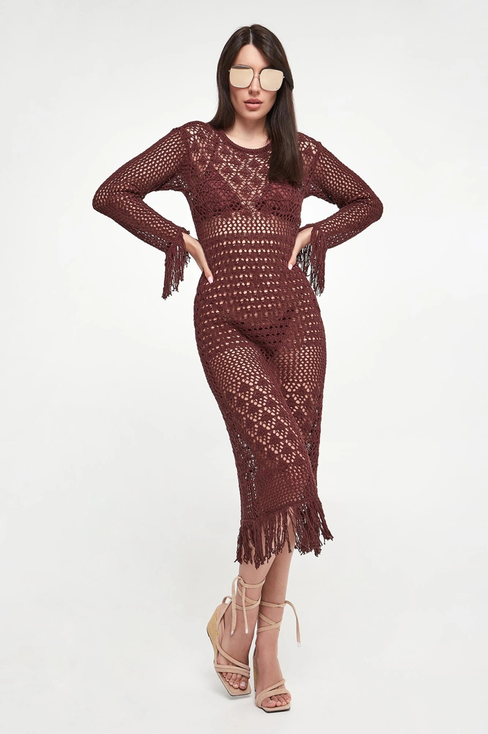 DRESS - BITTER CHOCOLATE