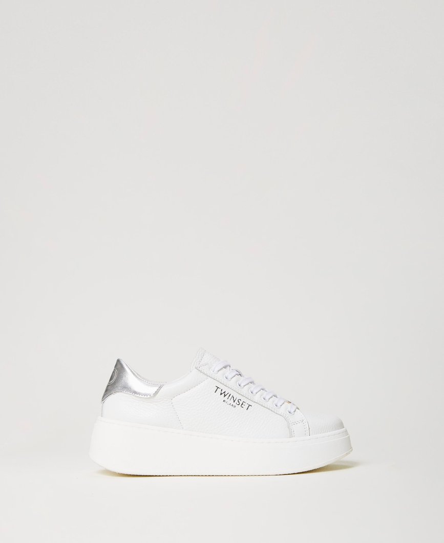 SNEAKERS - BIC.OTTICO/ARGENTO
