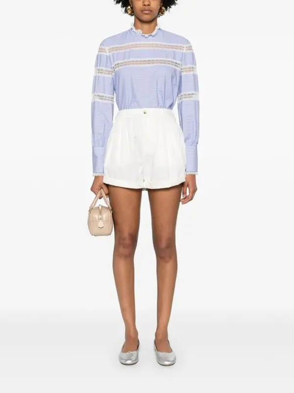 BLOUSE - BASTONETTO BLU/BIANCO OTTICO