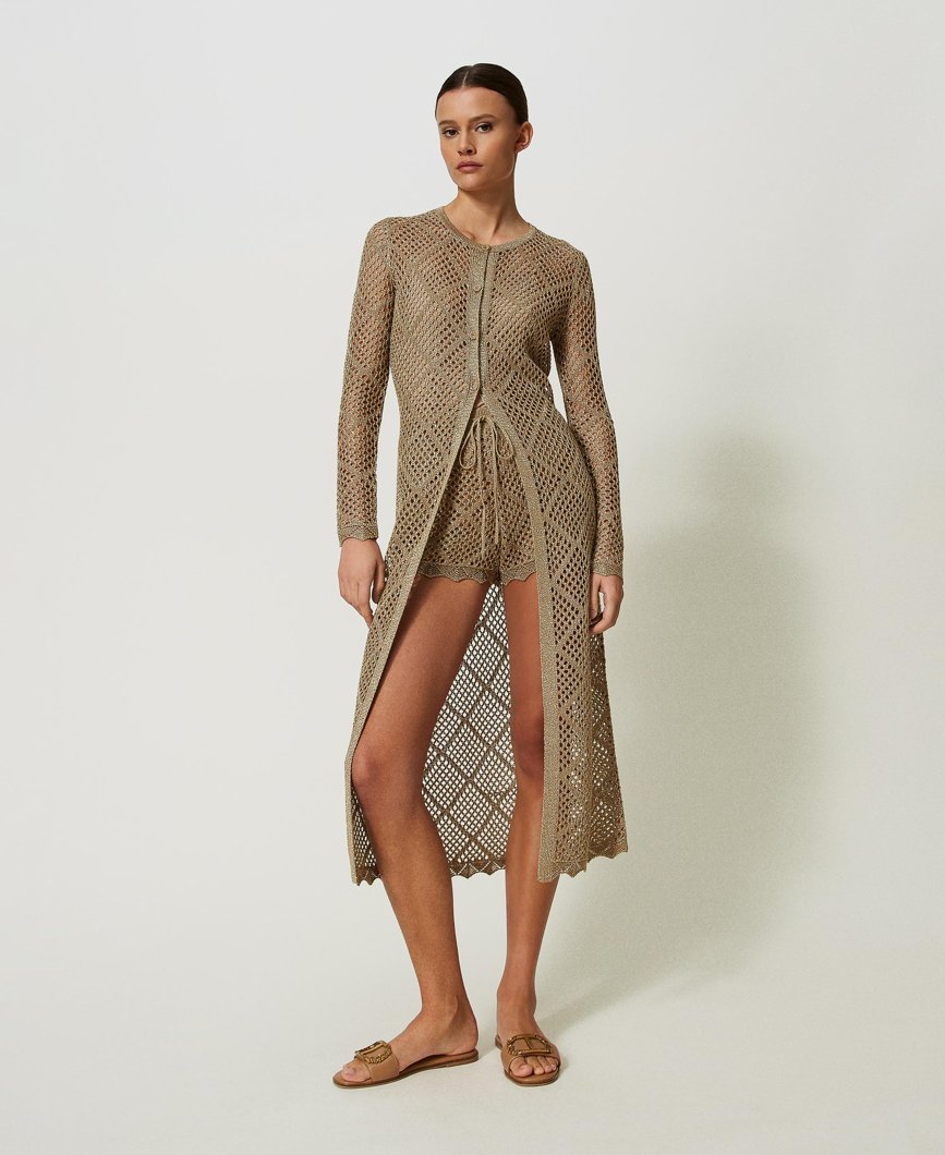 CARDIGAN - HAZELNUT CHIARO LUREX