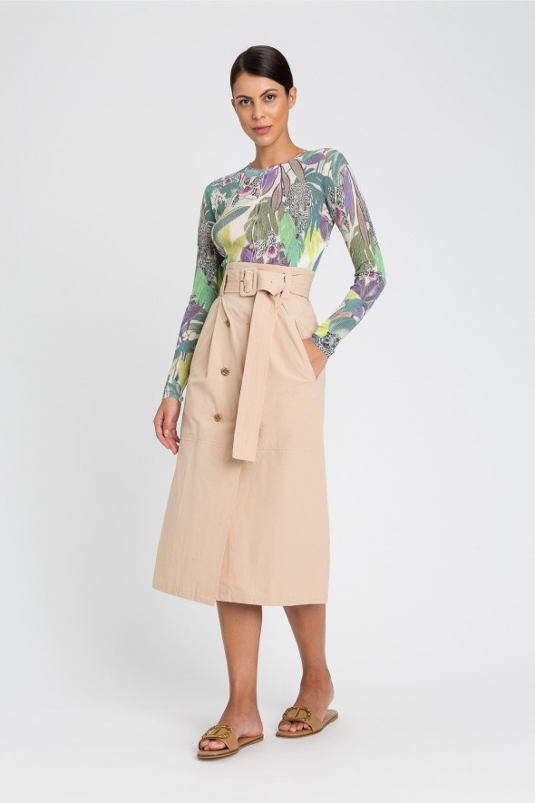 CARDIGAN - ST.JUNGLE ALLOVER LIME