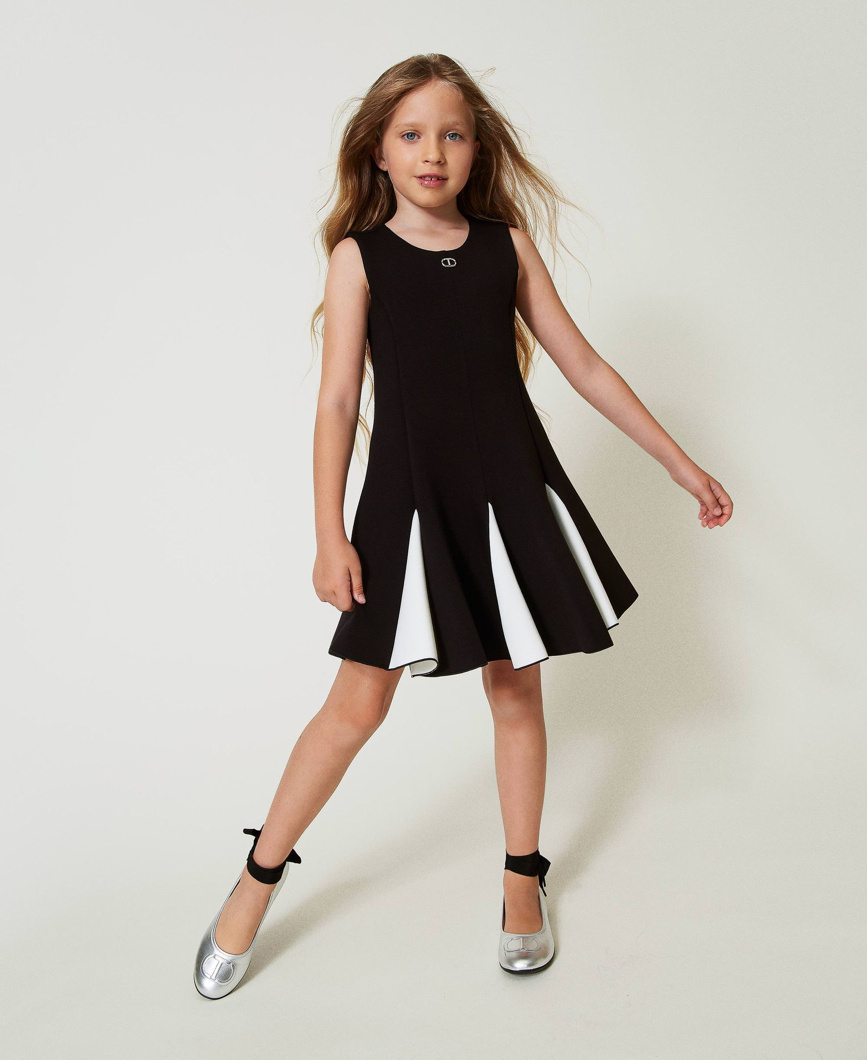 DRESS - BIC.OFF WHITE/NERO