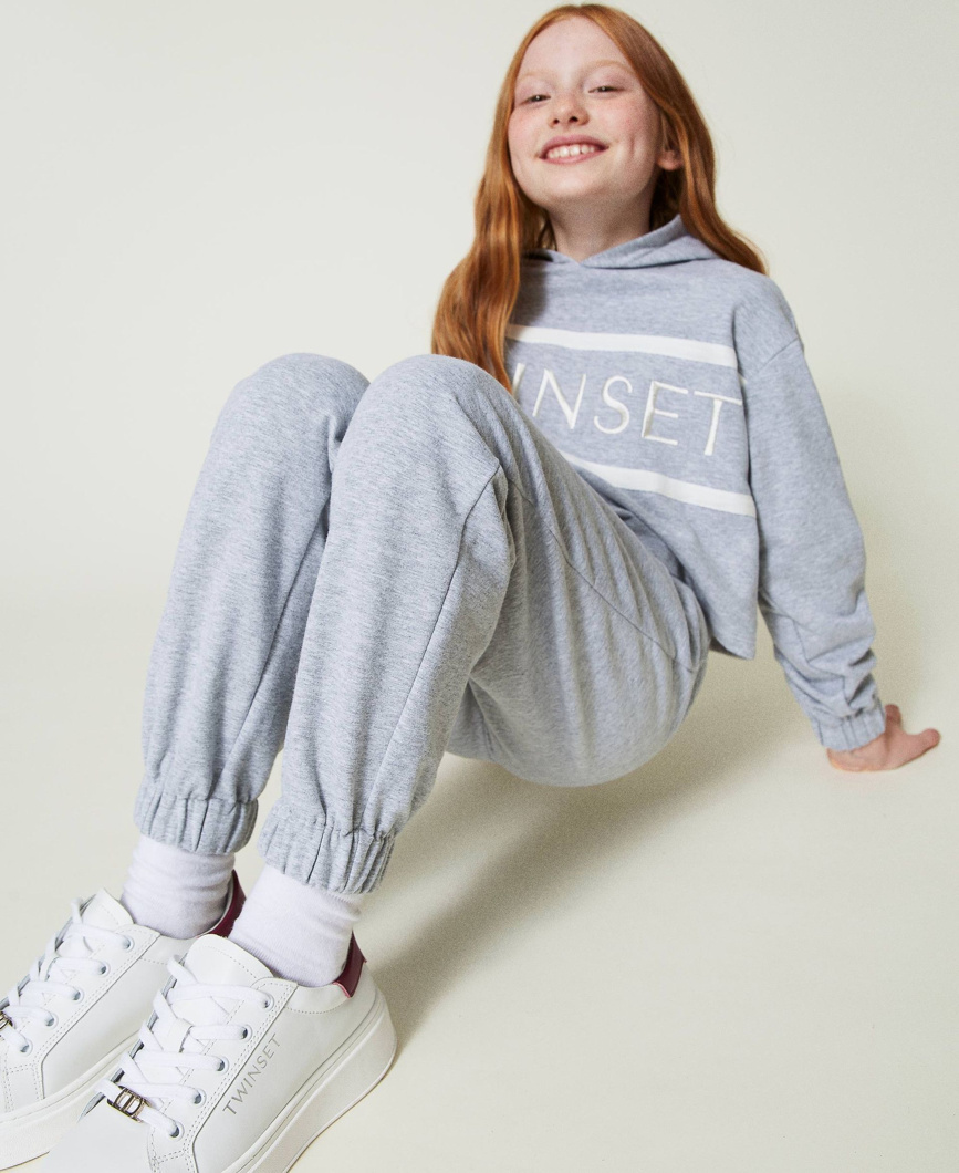 JOGGING PANTS - GRIGIO MELANGE CHIARO