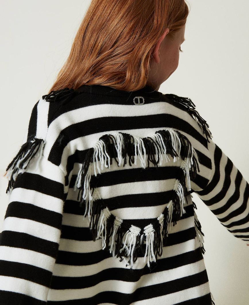 CARDIGAN - BIC.OFF WHITE/NERO