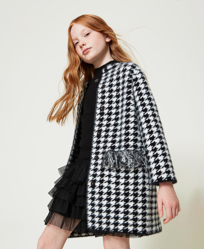 COAT - BIC.NERO/OFF WHITE