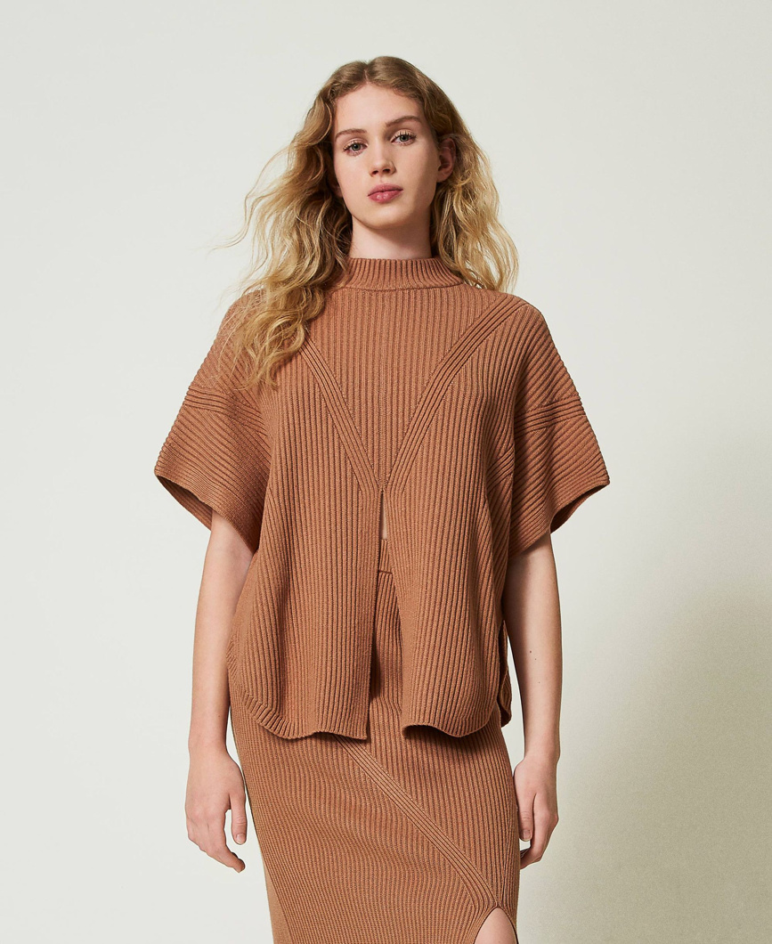 PONCHO - CARAMEL CAMEL