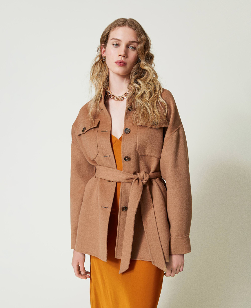 COAT - SANDY BROWN