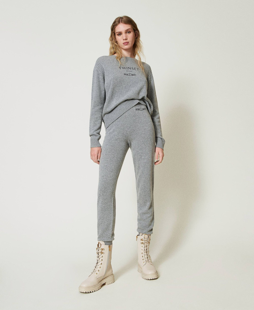 JOGGING PANTS - WARM MELANGE GRAY