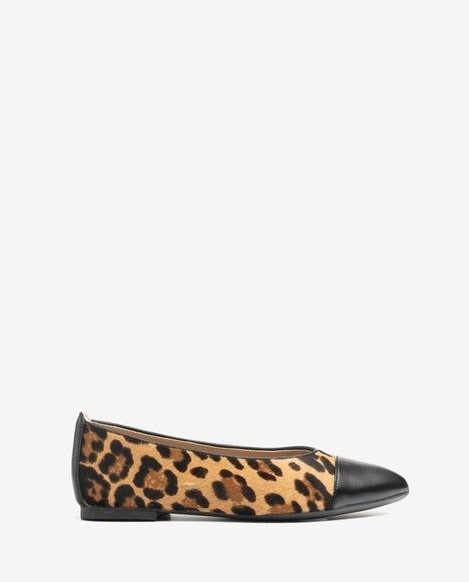 BALLET FLATS - OAT/BLACK
